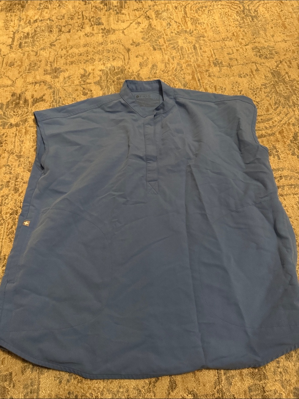 Figs Royal Blue Women's Rafaela Oversized Scrub Top